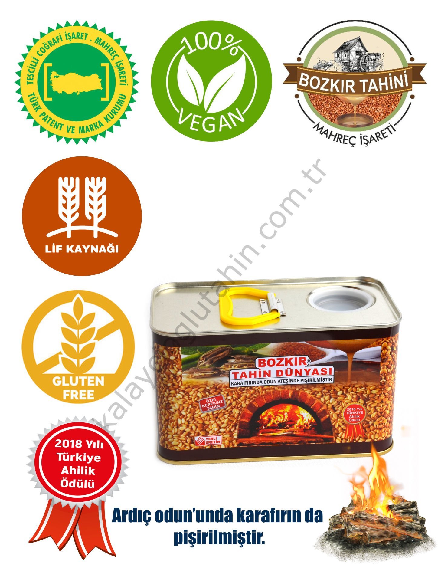 Bozkır Tahin Dünyası Tahin 800 Gr. TENEKE