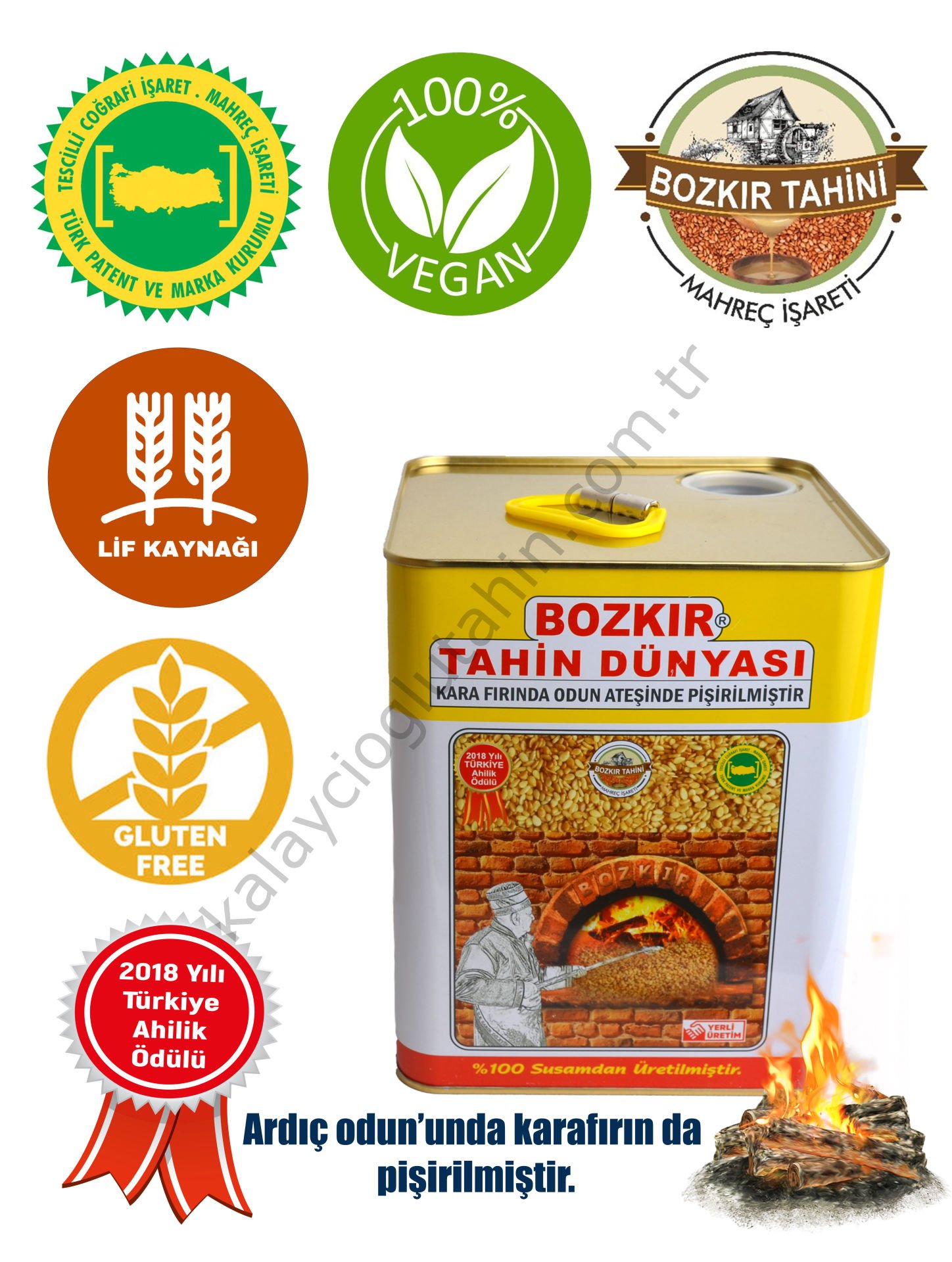Bozkır Tahin Dünyası Tahin 4600 Gr. TENEKE