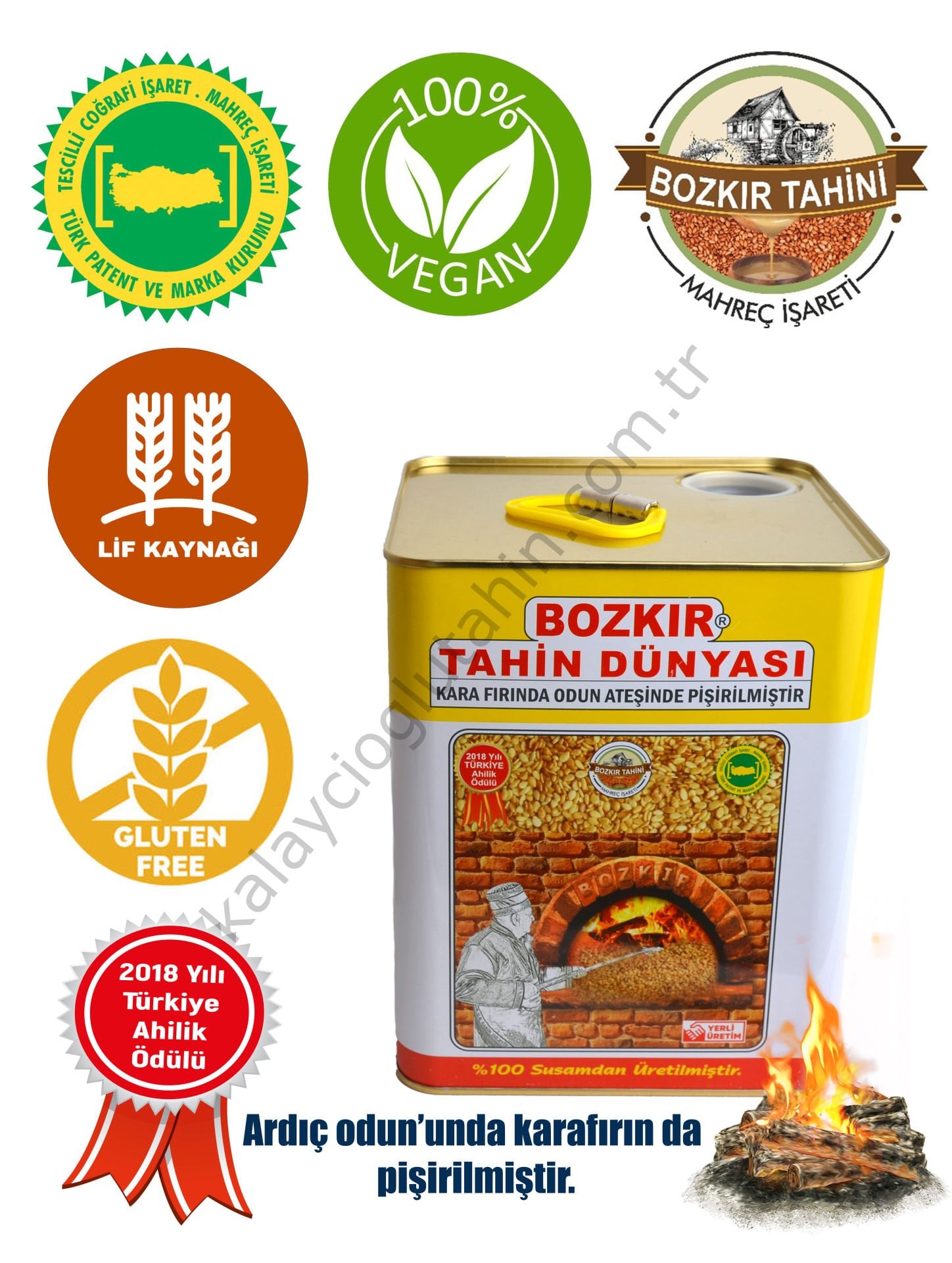 Bozkır Tahin Dünyası Tahin 4600 Gr. TENEKE